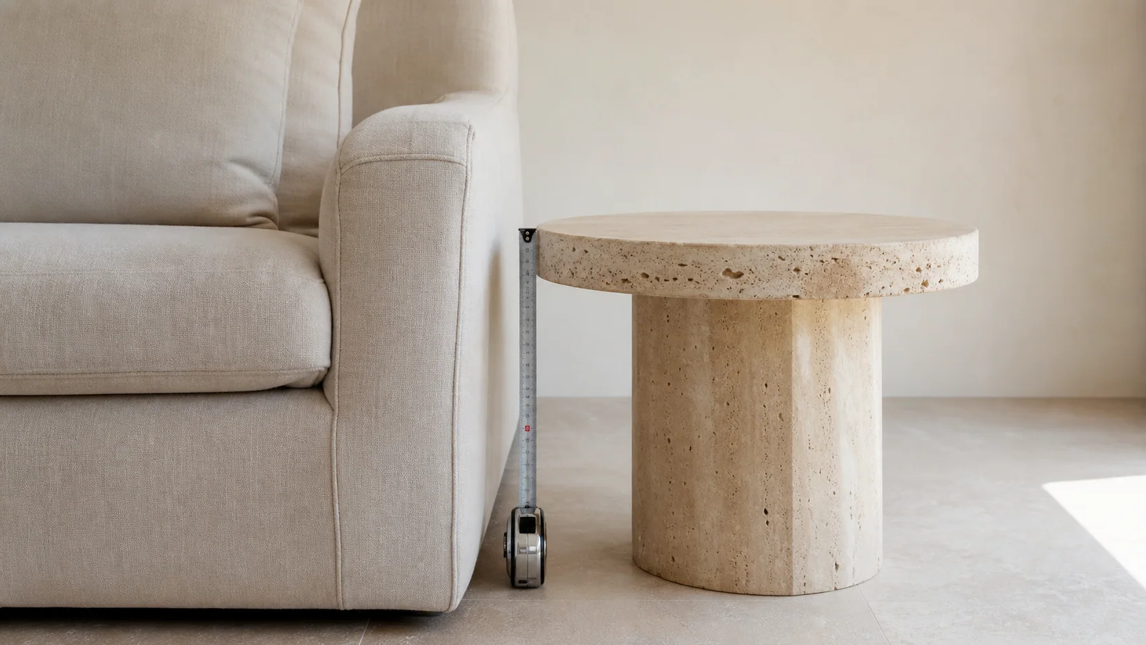 How to Choose a Marble Side Table: Height, Size, Stone & Placement