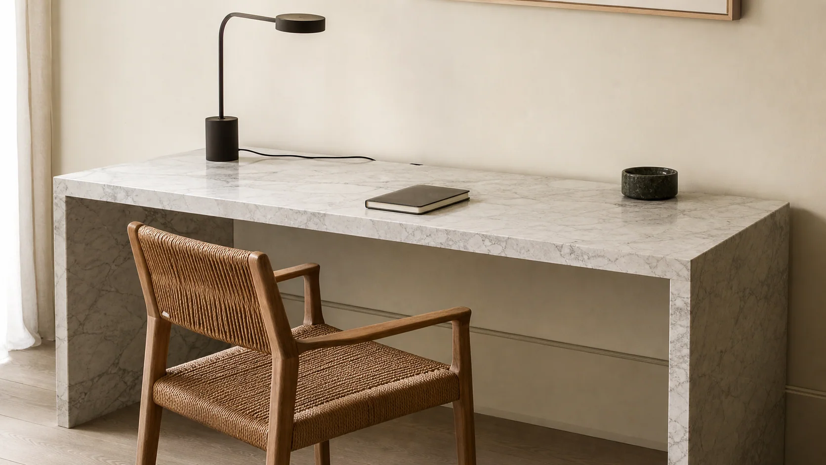 How to Choose a Natural Stone Desk: Size, Ergonomics, Material & Cable Management