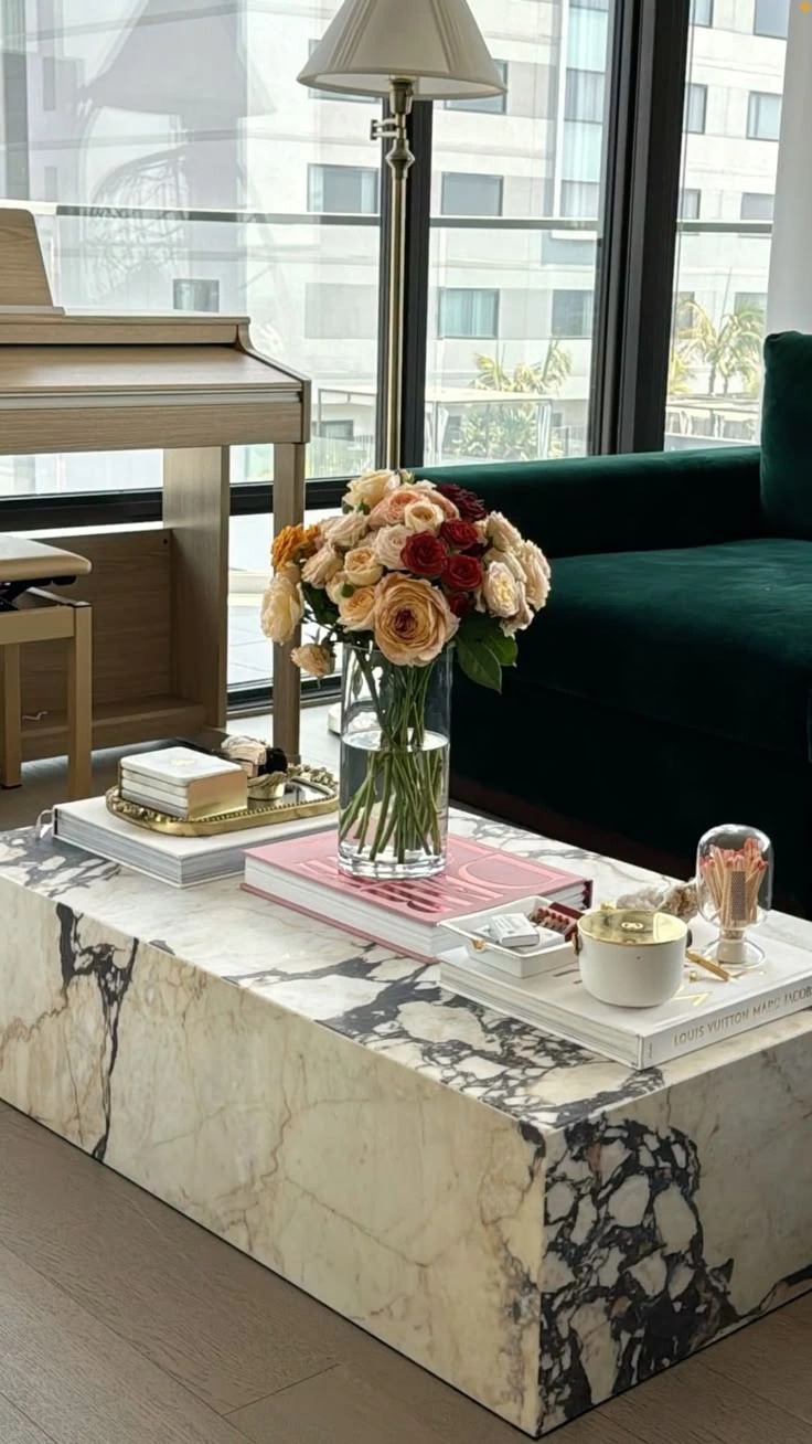 Calacatta Viola marble coffee table – view 05