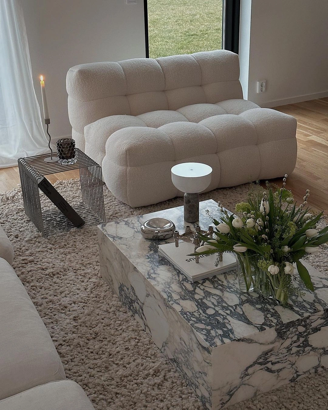 Calacatta Viola marble coffee table – view 08