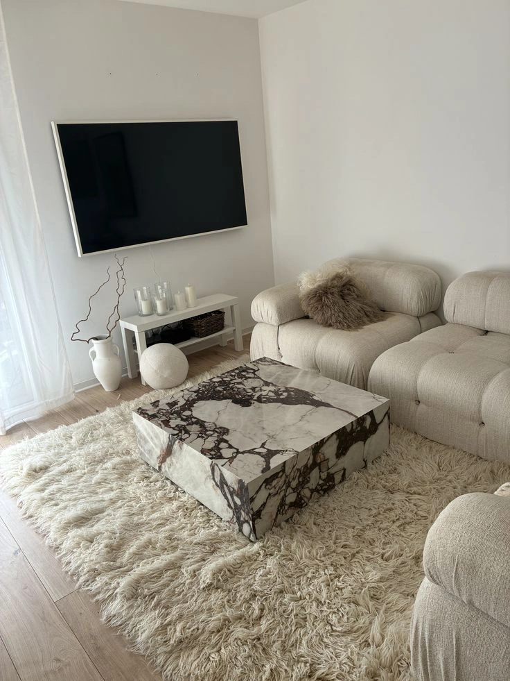 Calacatta Viola marble coffee table – view 10