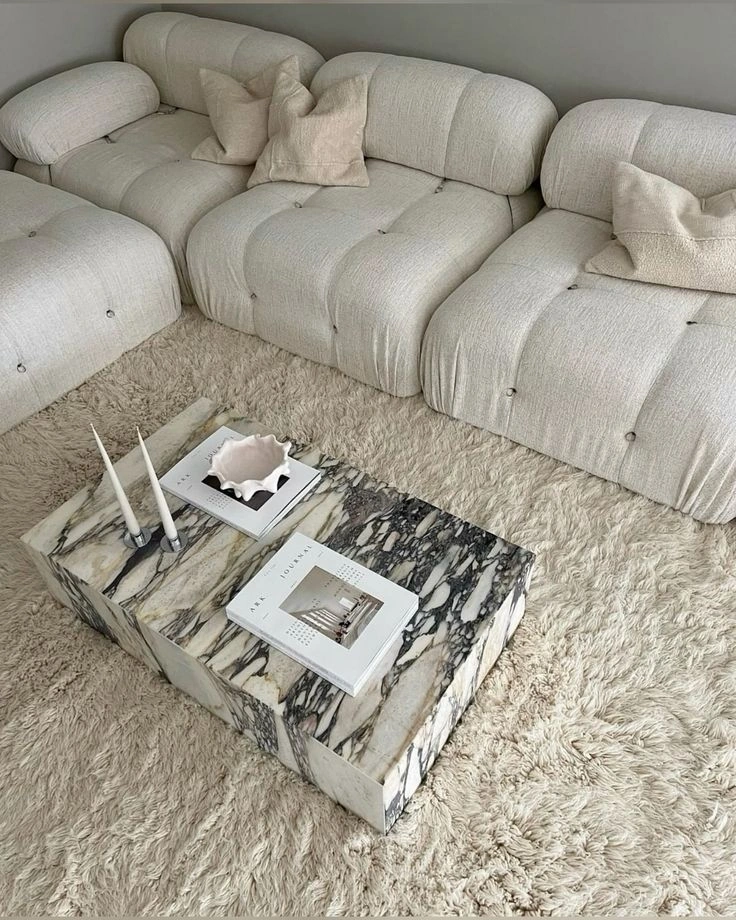 Calacatta Viola marble coffee table – view 11