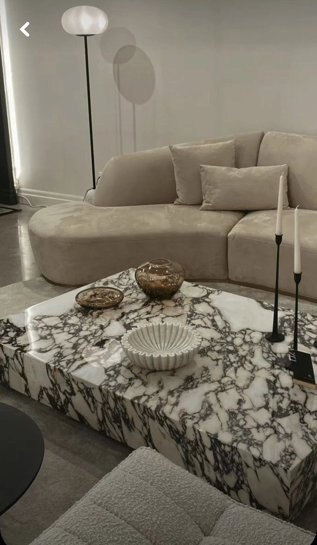Calacatta Viola marble coffee table – view 13